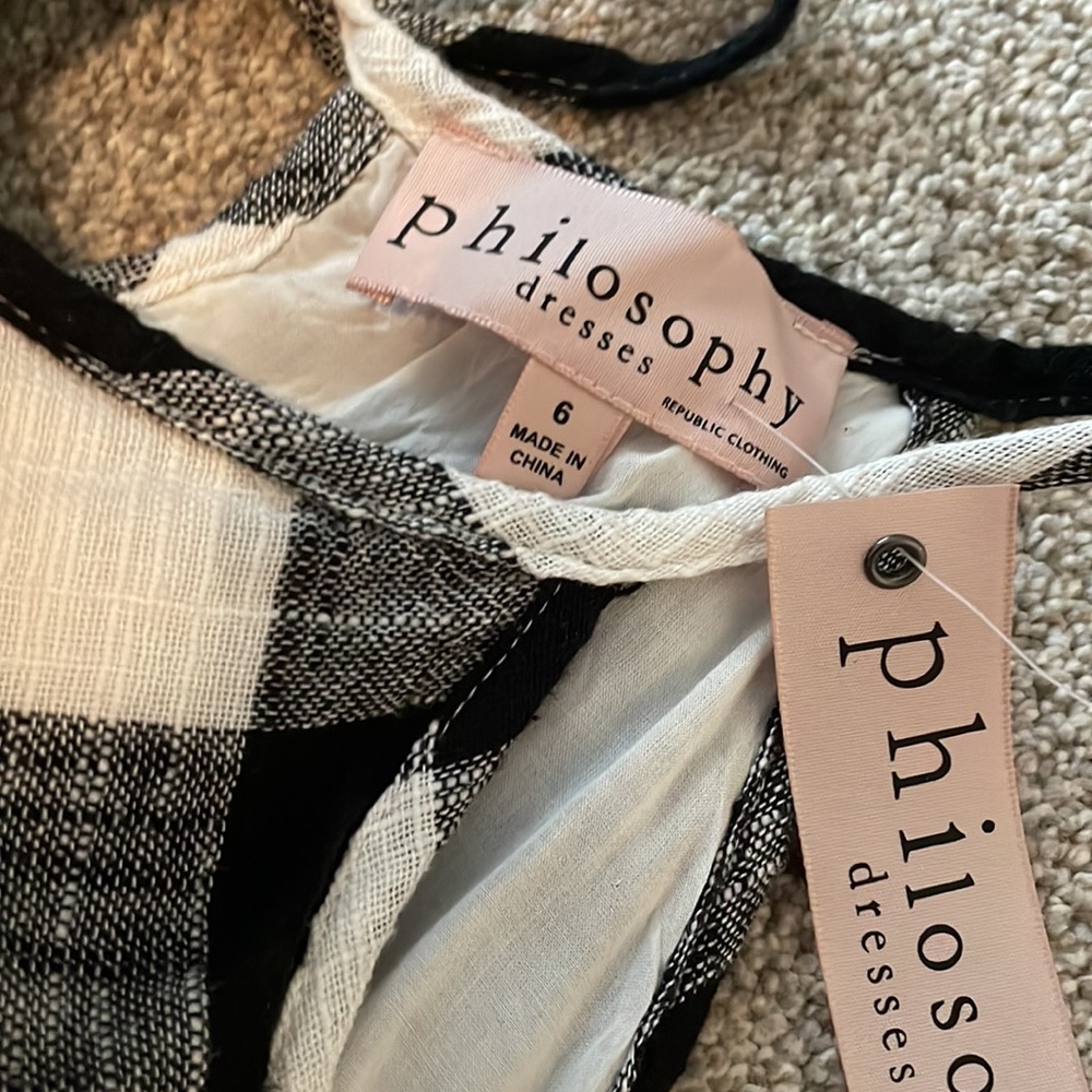 Sweet linen sundress by Philosophy. Sz 6 - Picture 4 of 8